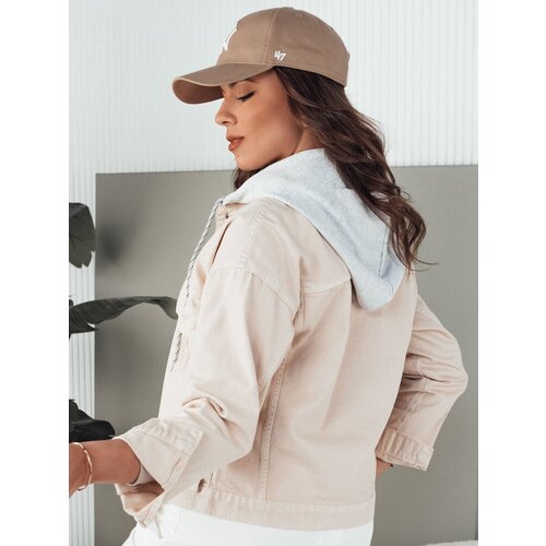 DStreet ASFA women&amp;#039;s denim jacket light beige Slike