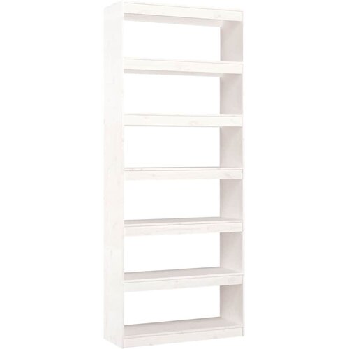  za knjige / pregrada bijeli 80x30x199,5 cm od borovine Slike