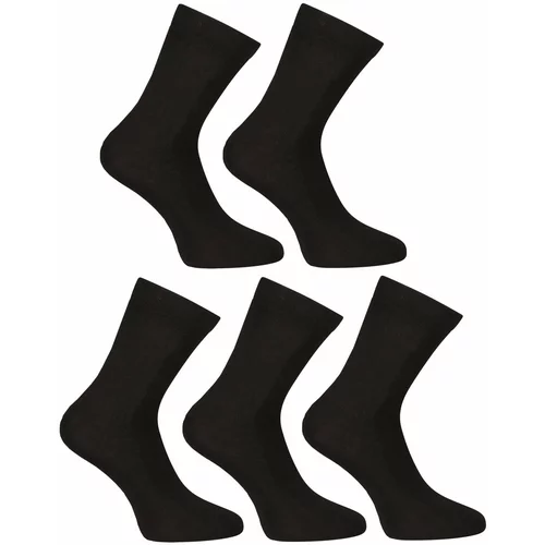 Nedeto 5PACK Ankle Socks Bamboo Black