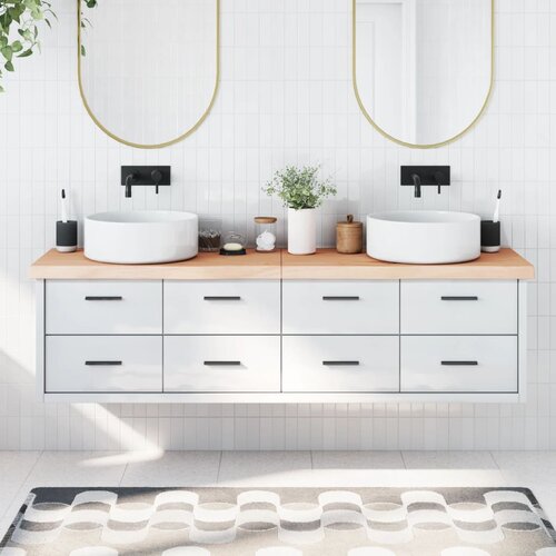  Kupaonska radna ploča 180x50x(2-6) cm netretirano masivno drvo Slike