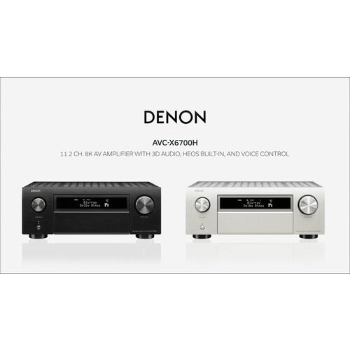 Denon AVC-X6700H BKE2 11.2 Pogl. 8K AV ojačevalnik s 3D zvokom, vgrajenim HEOS® in glasovnim upravljanjem - Cene