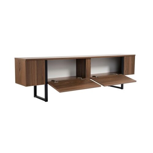 Hanah home TV omarica v orehovem dekorju v temni naravni barvi 180x50x29,5 cm Serenity &amp;ndash; Slike