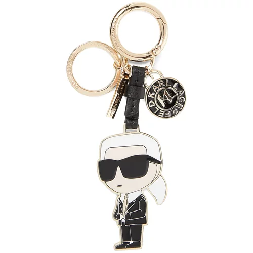 Karl Lagerfeld Obesek za ključe ' Ikonik 2.0 ' bež / zlata / črna / bela