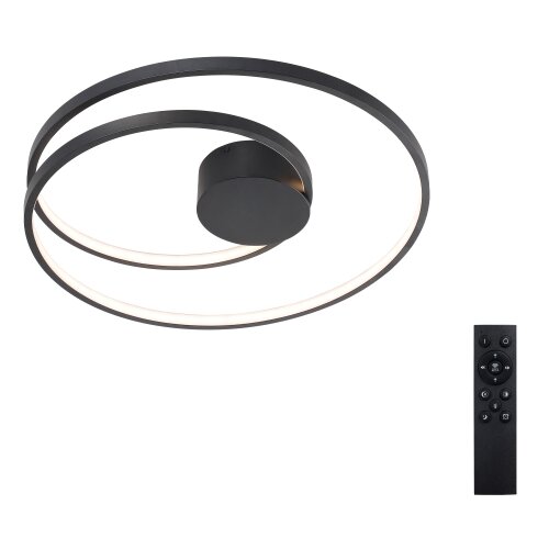  Brilagi - TWISTER LED stropno svetlo, prigu&amp;scaron;iva, LED/48W/230V, &amp;Oslash; 50 cm, crna + daljinski upravljač Slike