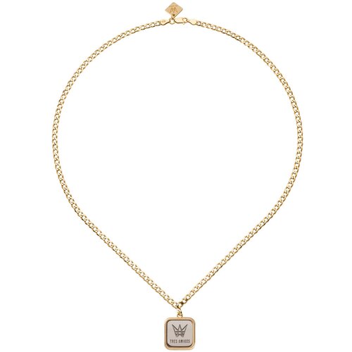 TRES AMIGOS WEAR Man&amp;#039;s Necklace Square/Armor Slike