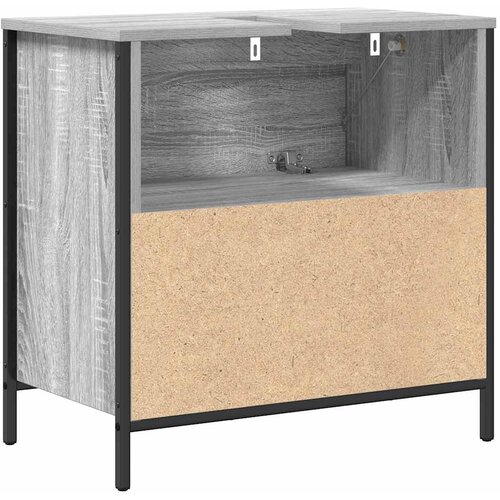  Kupaonski ormarić za umivaonik s ladicama 90x34,5x60 cm Siva Slike