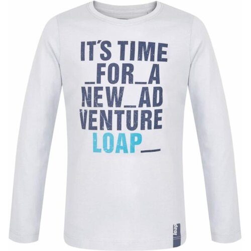 LOAP Boys T-shirt BINUS Grey/Dark Blue/Blue Cene