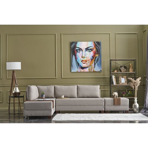 Atelier Del Sofa Fly Left ugaona garnitura na razvlačenje 210 × 280 cm, krem Cene