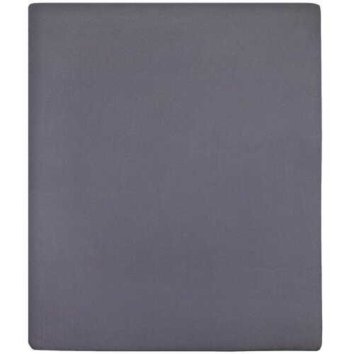  Plahte s gumicom od žerseja 2 kom antracit 160 x 200 cm pamučne Slike