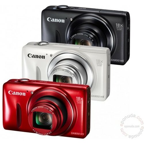 Canon PowerShot SX600 HS crveni digitalni fotoaparat Slike
