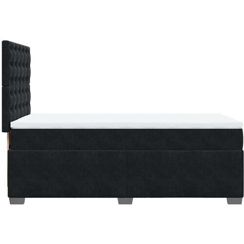 VidaXL box spring krevet s madracem crni 80 x 200 cm bar&amp;scaron;unasti Slike