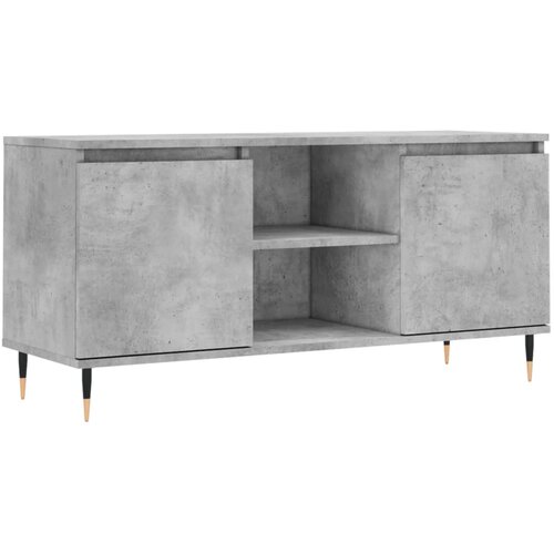 Maison Chic TV omarica - TV stojalo - Televizijska omarica betonsko siva 104x35x50 cm inženirski les, (21702261) Cene