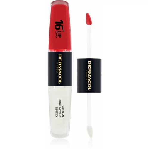Dermacol 16H Lip Colour Dolgoobstojna šminka in sijaj za ustnice odtenek 34 2x4 ml