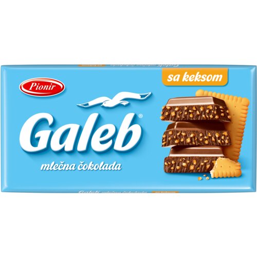 Galeb čokolada pionir sa keksom 90g Slike