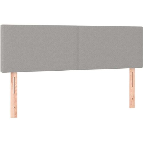  Uzglavlja 2 kom svjetlosiva 72 x 5 x 78/88 cm od tkanine Slike