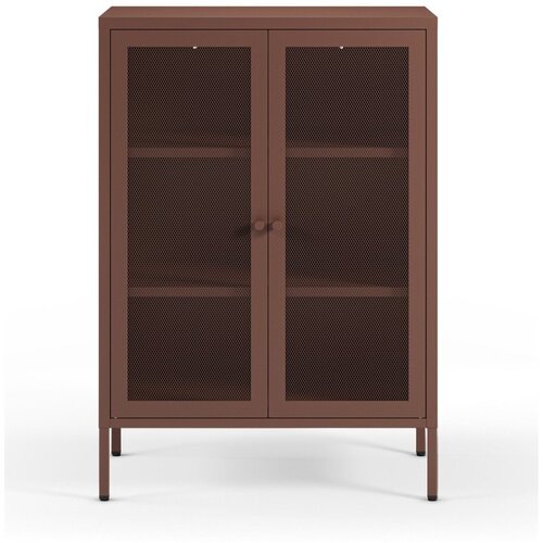Marckeric Bordo rdeča kovinska omarica 70x100x40 cm Fayna &ndash; Cene