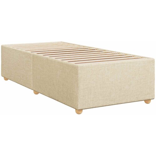  Boxspring krevet s madracem Krem 80 x 200 cm Tkanina Slike