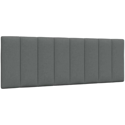 VidaXL krevet s madracem tamnosivi 140x190 cm od tkanine Slike