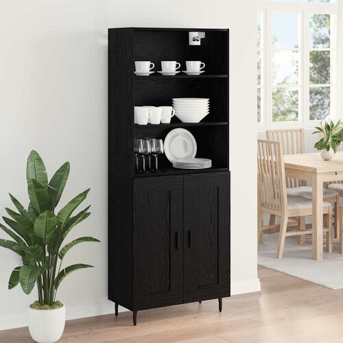  Highboard 2 kom. Crni hrast 69,5 x 34 x 180 cm Slike