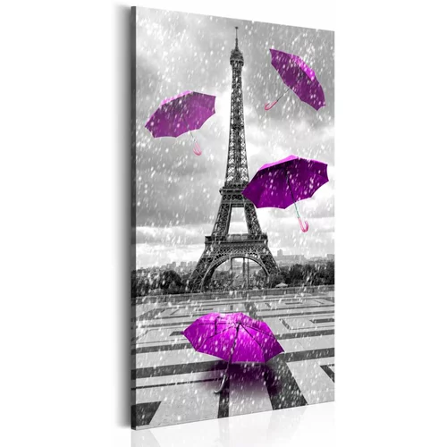  Slika - Paris: Purple Umbrellas 60x120