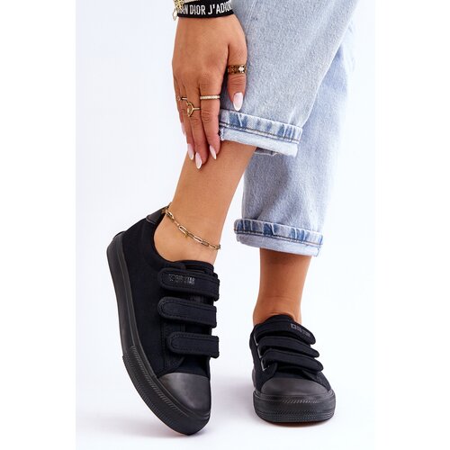 Big Star Classic Fabric Velcro Sneakers LL274A204 Black Slike