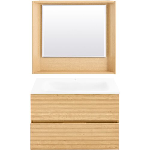 SoBuy Komplet ogledalo + umivalnik BZR198-N, (22108610) Slike