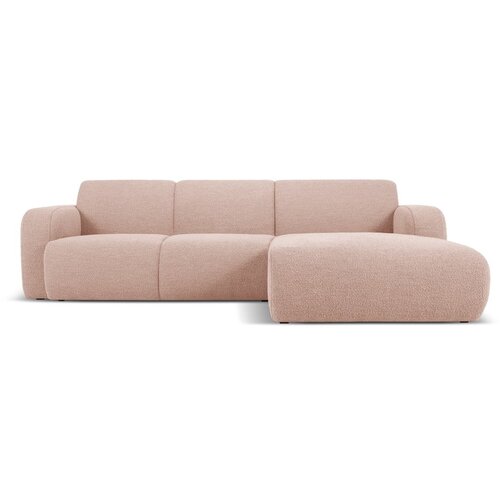 Micadoni Home Ružičasta kutna garnitura od boucl&amp;eacute; tkanine (s desnim kutom) Molino &amp;ndash; Slike
