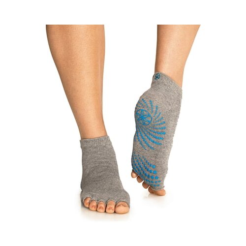 GAIAM Nogavice za jogo brez prstov, siva Slike
