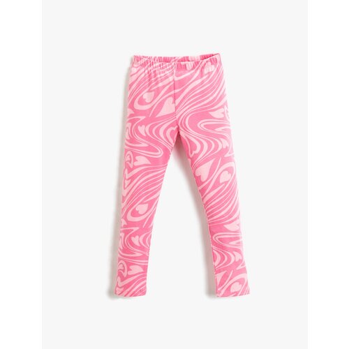 Koton Abstract Patterned Leggings Elastic Waist Slike