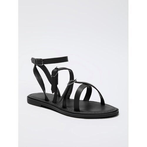 Trendyol Ženske sandale Takss25Sd00051, Crne Cene