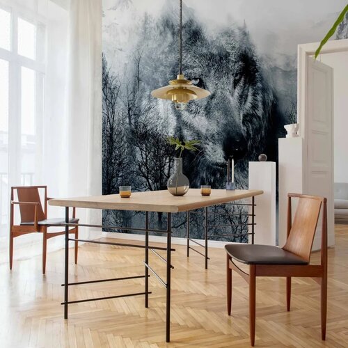  Foto tapeta - Mountain Predator (Black and White) 150x105 Standard Slike