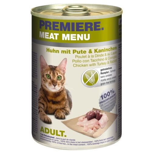 Premiere Cat Meat Menu Adult piletina i puretina 400 g konzerva Cene