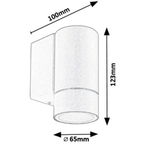Rabalux phoenix GU10 2x10W siva Slike