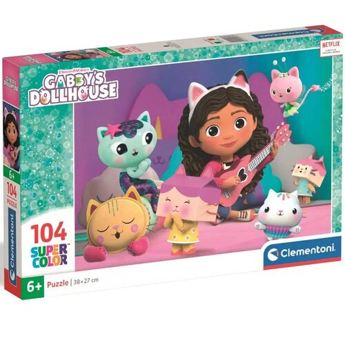 Clementoni Gabbyjeva kućica za lutke: Super Color Puzzle 104 komada - Cene
