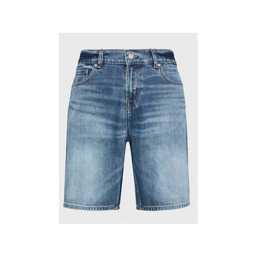 7 For All Mankind Jeans kratke hlače Lagoon JSSRC100LO Modra Regular Fit