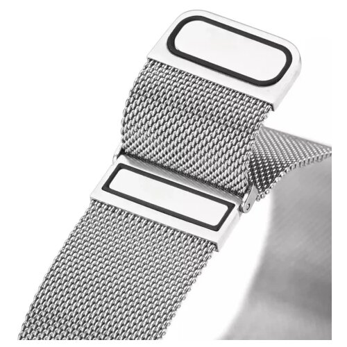 Dux ducis Milanese - stainless steel magnetic strap for Samsung Galaxy Watch / Huawei Watch / Honor Watch (20mm band) silver Slike
