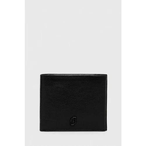 Liu Jo Usnjena denarnica moški, črna barva