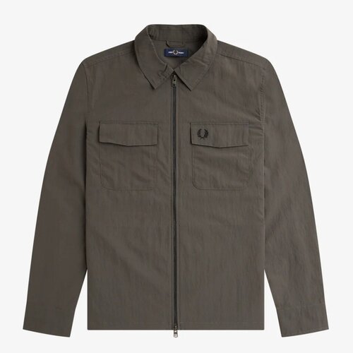 Fred Perry ZIP OVERSHIRT Zelena Slike