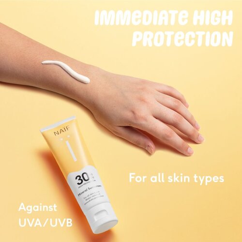 Naif Sun Mineral Sunscreen SPF 30 za&amp;scaron;čitna krema za sončenje SPF 30 100 ml Slike