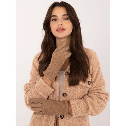 Wool Fashion Italia Gloves-AT-RK-23901.22-camel Slike