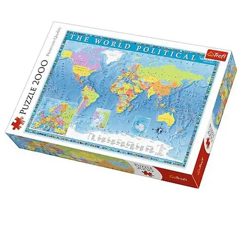 Trefl Svjetska politička karta puzzle 2000kom - Slike