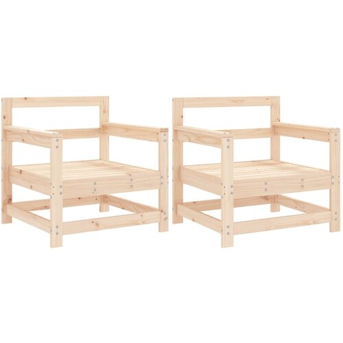 Maison Chic Vrtni stoli - Stol za vrt 2 kosa trdna borovina JS1345, (21877872) Slike
