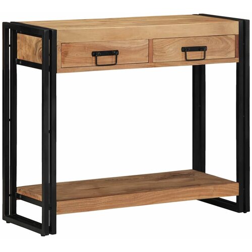  Konzolna stolica Smeđa 90 x 33 x 75 cm Čvrsto drvo akacije Cijene
