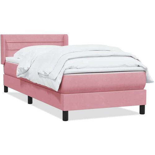 Box spring krevet s madracem ružičasti 80 x 220 cm bar&amp;scaron;unasti Slike