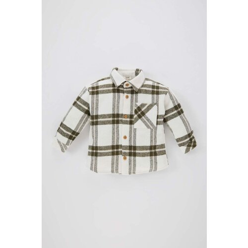 Defacto Baby Boy Plaid Flannel Long Sleeve Shirt Slike