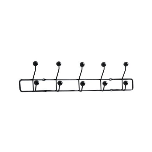  Čiviluk coat rack Grevinge 5+5 hooks black ( 3600528 ) Cene