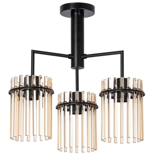  Luster na šipci 3xE27/60W/230V crna/bež Cene