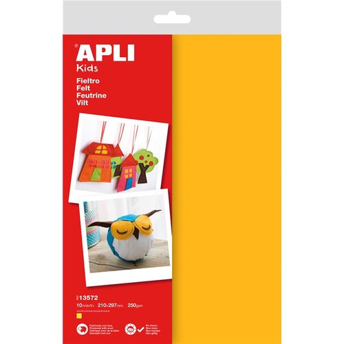 Apli Filc rumen A4 10 kos, (20452051) Slike