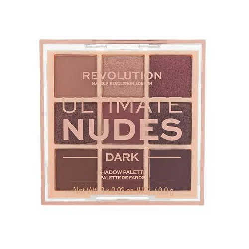 Revolution ultimate Nudes paleta sjenila za oči 8,1 g nijansa Dark