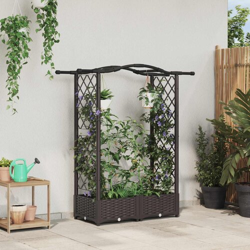  Povi&scaron;eni krevet s mrežom i krovom Smeđa 124 x 40 x 125 cm PP Cijene